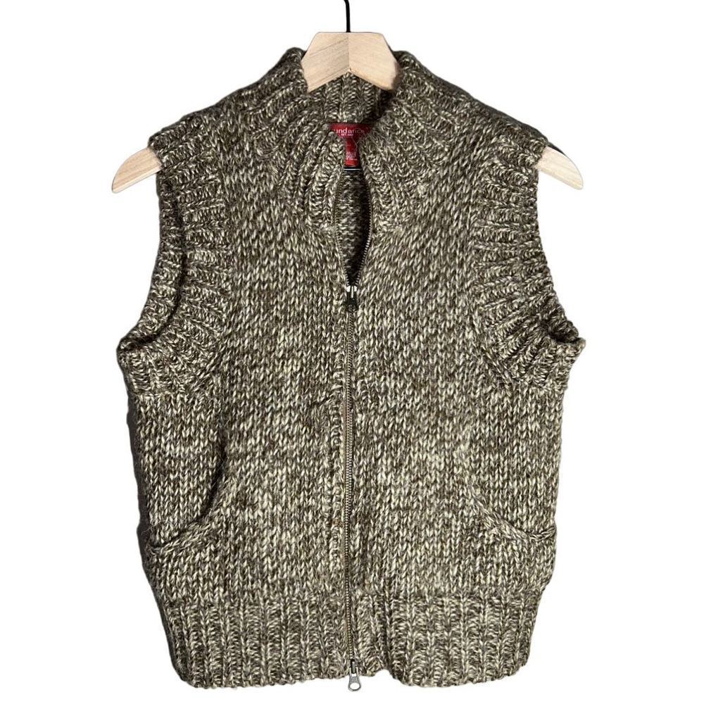 Sundance Zipper Front Vest in Brown/Beige Blend - Size S